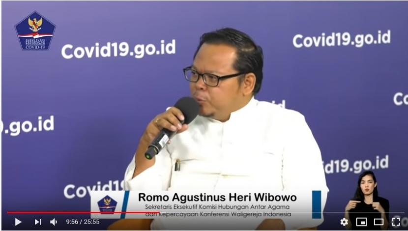 Sekretaris Eksekutif Komisi Hubungan Antaragama dan Kepercayaan Konferensi Wali Gereja Indonesia (KWI), Romo Agustinus Heri Wibowo.
