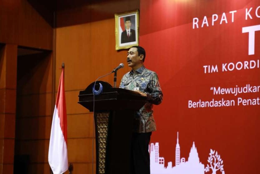 Sekretaris Jenderal Kemendagri Hadi Prabowo Rakornas Tim Koordinasi Penataan Ruang Daerah Tahun 2018 