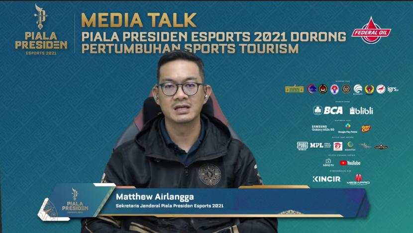 Sekretaris Jenderal Piala Presiden Esports 2021 Matthew Airlangga.