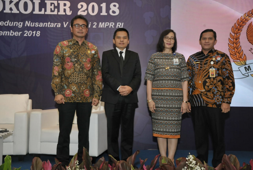 Sekretaris Jenderal (Sekjen) MPR Ma'ruf Cahyono di Komplek Parlemen, Senayan, Jakarta, Kamis (15/11).