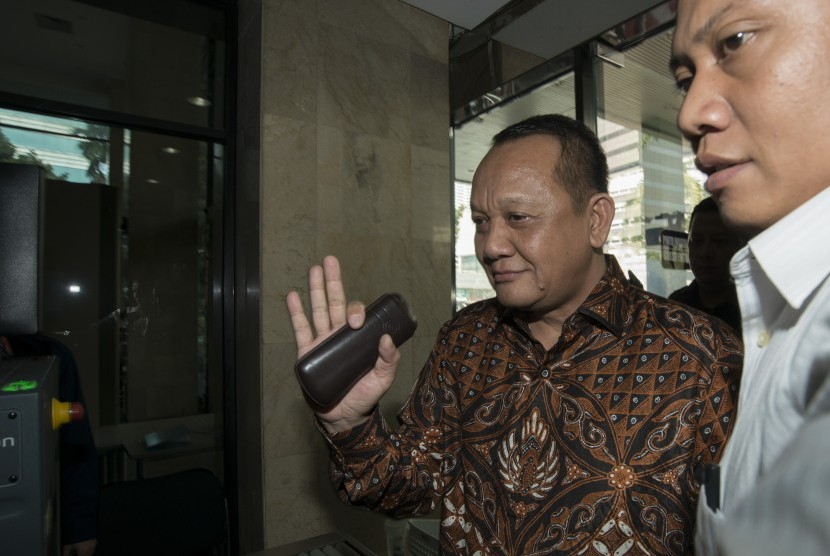 Sekretaris Mahkamah Agung (MA) Nurhadi Abdurrachman memenuhi panggilan KPK di gedung KPK, Jakarta, Selasa (24/5). 