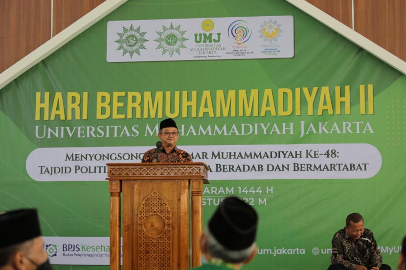 Sekretaris Umum PP Muhammadiyah sekaligus Ketua Badan Pembina Harian UMJ, Prof Abdul Mu