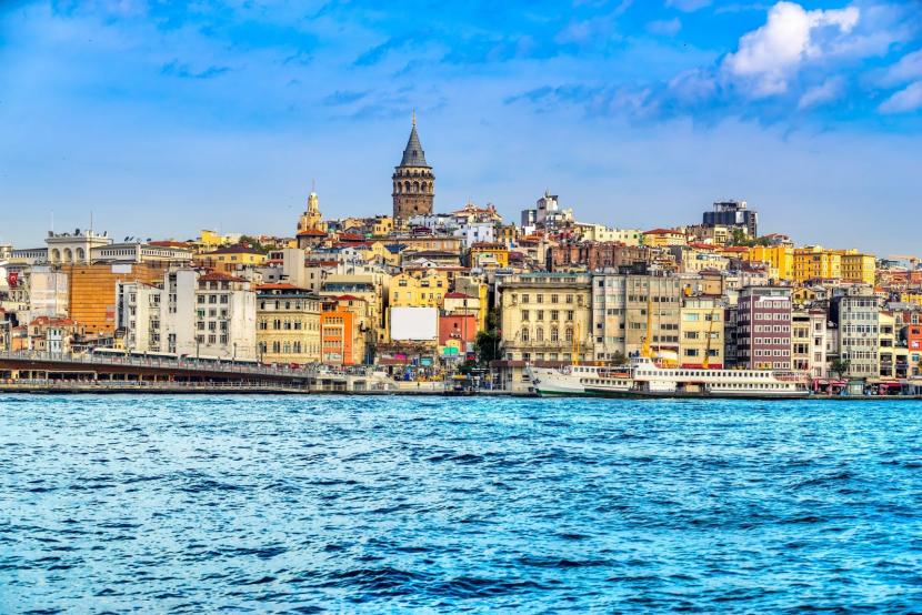 Selat Bhosporus di Istanbul, Turki.