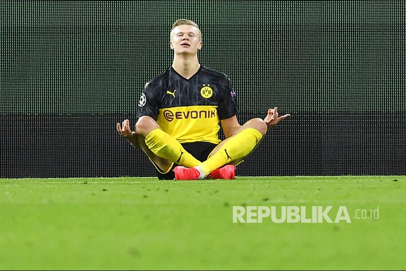 Striker Borussia Dortmund Erling Haaland.