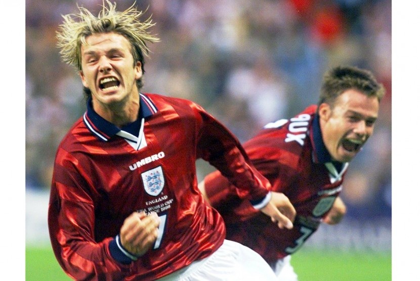 David Beckham (kiri) yakin timnas Inggris dibawah asuhan pelatih Gareth Southgate mampu menjuarai Euro 2020.