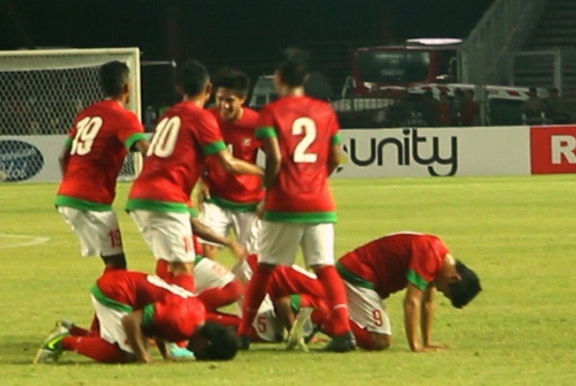 Selebrasi Timnas Indonesia U-19