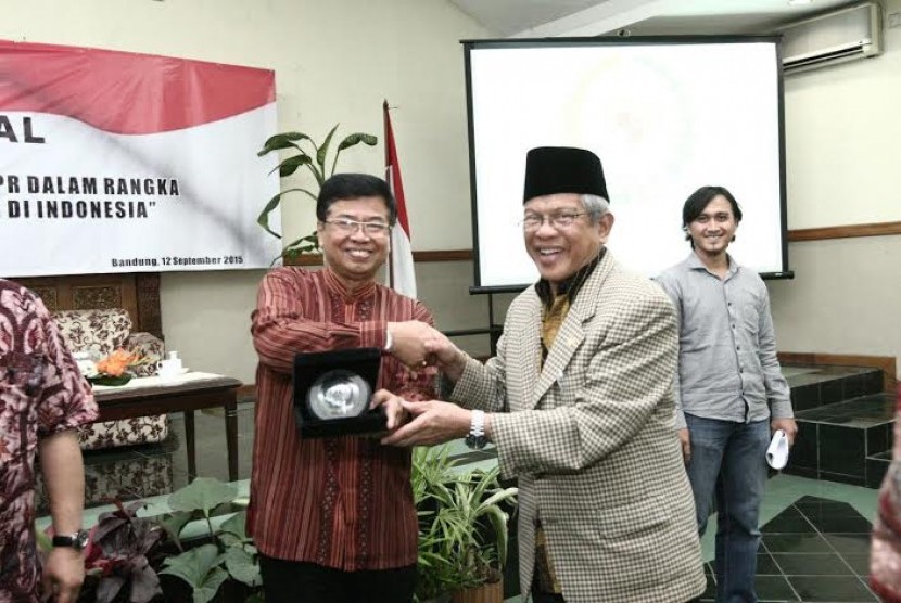 Seminar badan pengkajian MPR di Bandung, Sabtu (12/9).