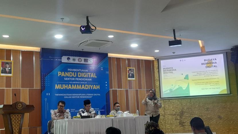 Seminar dan workshop Pembentukan Pandu Digital di Gedung Dakwah PP Muhammadiyah Jakarta, Sabtu (26/8/2023).