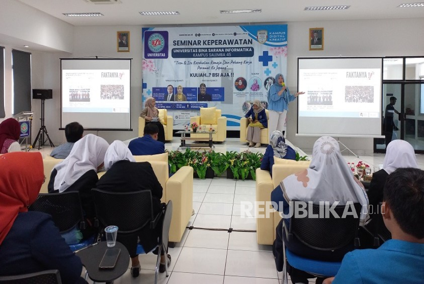 Seminar Keperawatan UBSI dengan mengundang mitra strategis Jellyfish Caregiver, membakar semangat para peserta untuk menembus karier ke Jepang. 