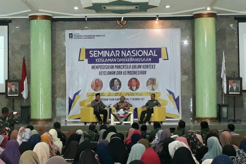 Seminar Nasional Keislaman dan Keindonesiaan Universitas Islam Indonesia (UII) di Auditorium Prof Abdul Kahar Mudzakir.
