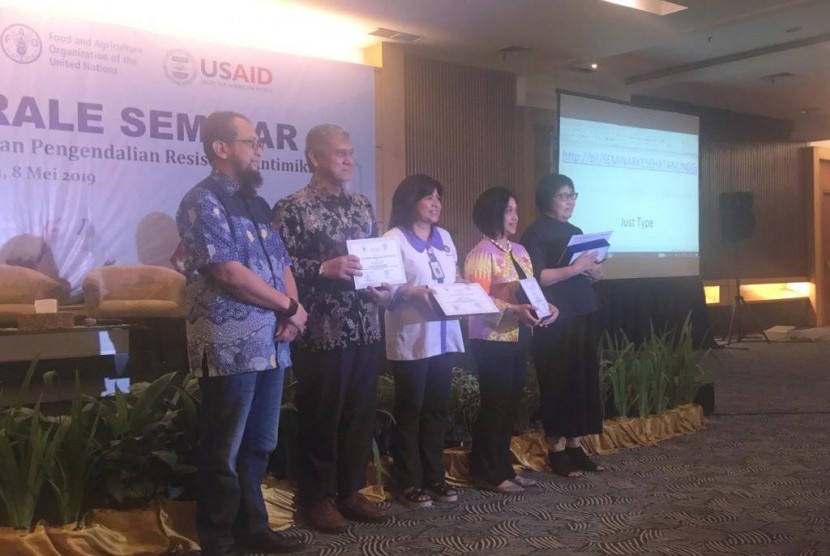 seminar “Peningkatan Kesadaran tentang Pencegahan dan Pengendalian Resistensi Antimikroba untuk Dokter Hewan Technical Service” di Jakarta pada Kamis (9/5)