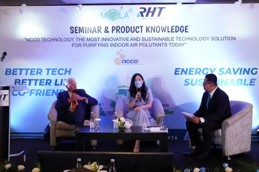 Seminar & Product Knowledge bertajuk NCCO Technology, The Most Innovative and Suistainable Technology Solution for Purifiying Indoor Air Polutants Today di Ayana Hotel Mid Plaza Jakarta, Selasa (18/10/2022).