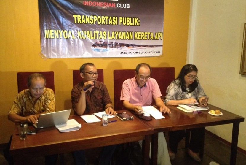 Seminar tentang perkeretaapian di Jakarta, Kamis (5/8).