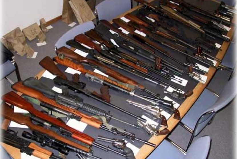 Jual beli senjata terungkap setelah penangkapn di kawasan Sentani. Senjata ilegal (ilustrasi)