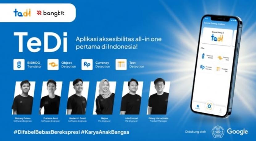 Seorang mahasiswi Universitas Padjadjaran (Unpad) Bandung asal Kota Sukabumi, Najma menjadi bagian dalam mengembangkan aplikasi teman disabilitas (TeDi) fitur lengkap pertama di Indonesia. Prestasi ini diapresiasi dengan pendanaan dari Google dan Kemendikbudristek sebesar 10 ribu dollar AS untuk melanjutkan pengembangan aplikasi.