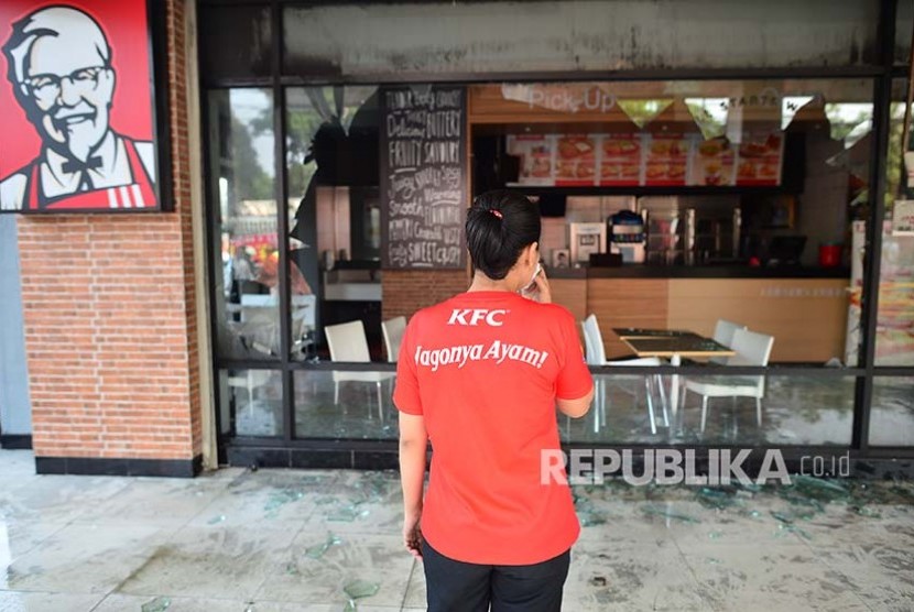 Restoran cepat saji KFC terbakar (ilustrasi) 