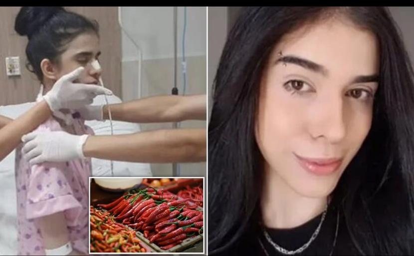  Seorang perempuan asal Brasil mengalami koma selama beberapa hari setelah mencium aroma cabai superpedas.