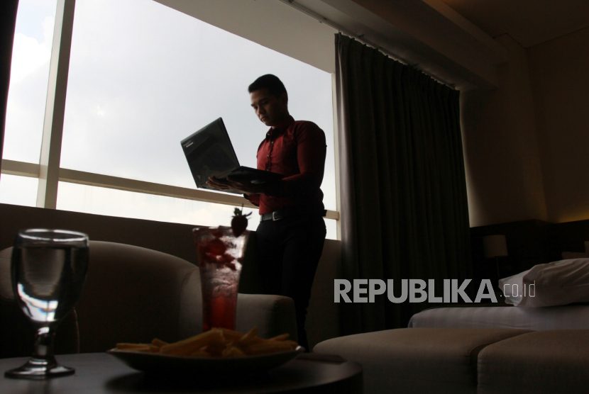 Tamu hotel (ilustrasi). Perhimpunan Hotel dan Restoran Indonesia (PHRI) Kabupaten Sukabumi menjelang Thaun Baru 2024 mencapai 90 persen.