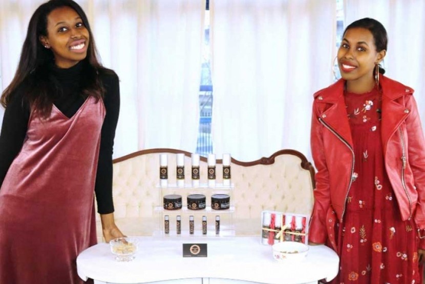 Seorang warga Somalia-Kanada Iman Abdullahi mengembangkan Rasmi Natural Skincare yang halal.