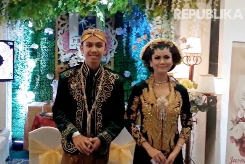 Sepasang model di acara Wedding Expo, Yogyakarta