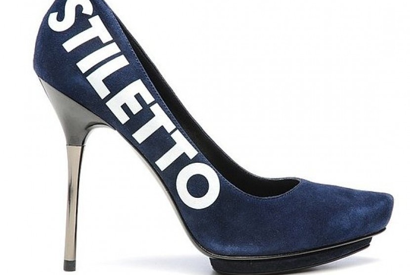 Sepatu hak tinggi Stiletto (ilustrasi)