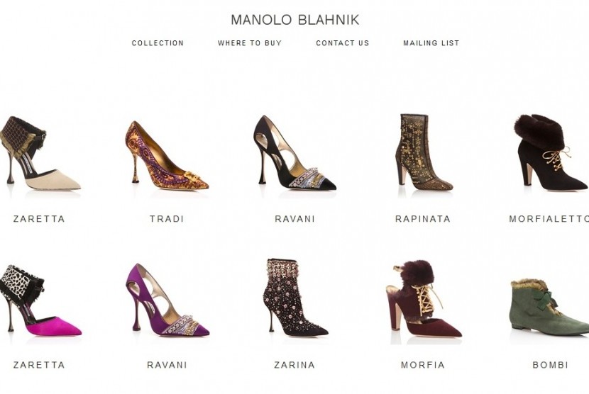 Sepatu koleksi Manolo Blahnik