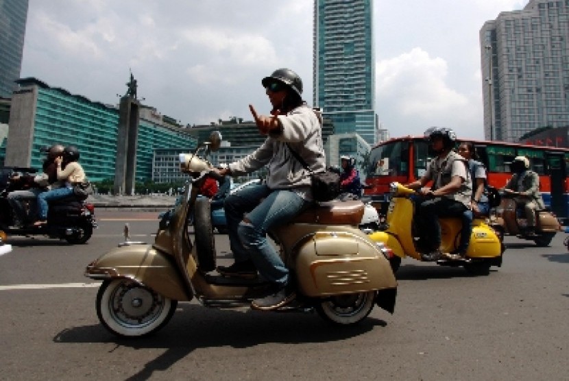 Sepeda motor dilarang masuk jalur protokol, Sudirman-Thamrin.