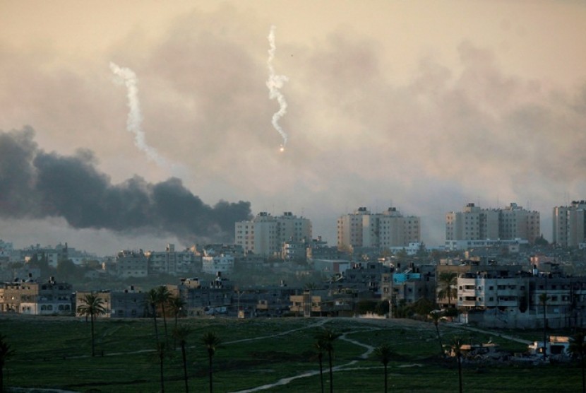 Serangan Israel ke Gaza tahun 2008 lalu yang diduga menggunakan senjata kimia