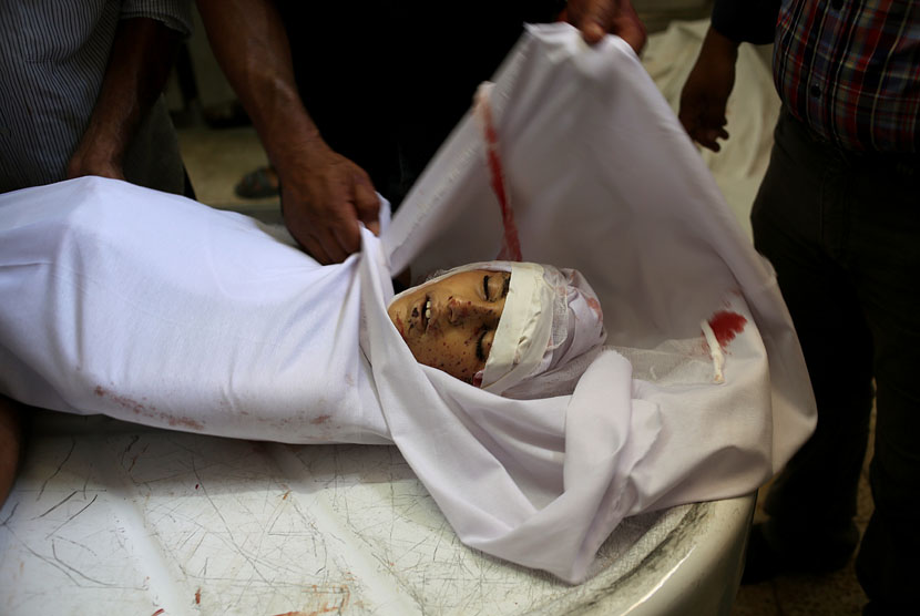Serangan Israel terus memakan korban tewas dari kalangan anak-anak Palestina. (ilustrasi) 