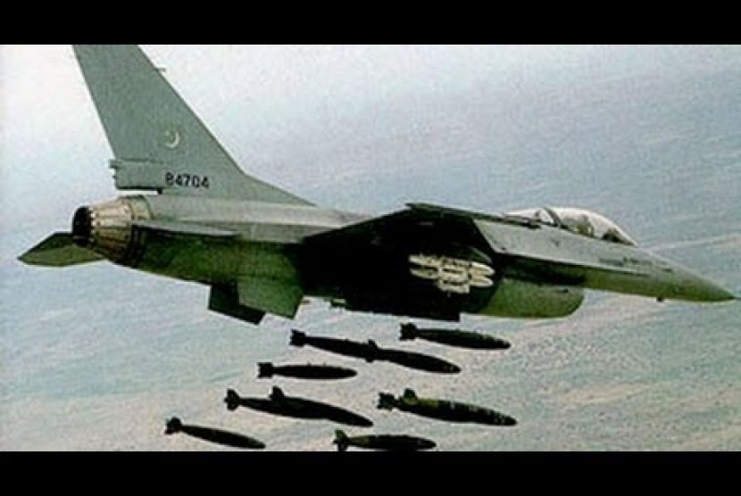Serangan udara militer Pakistan (ilustrasi).