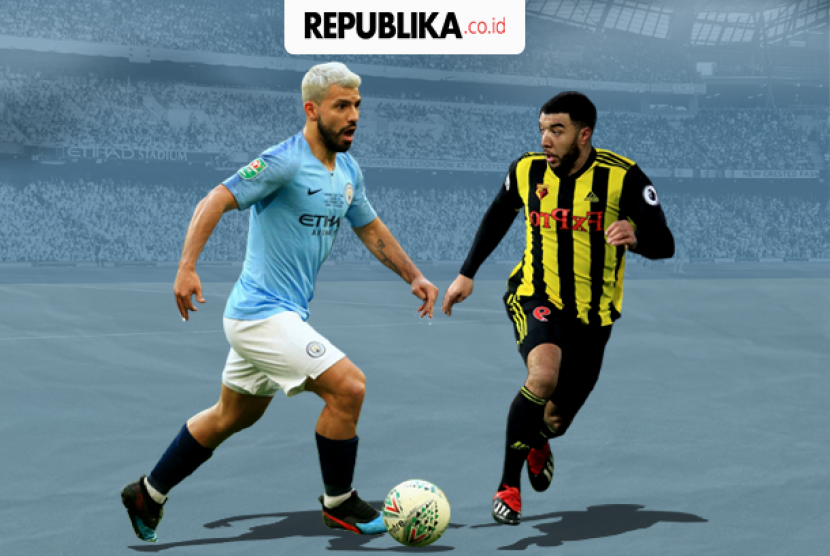 SERGIO AGUERO (CITY) VS TROY DEENEY (WATFORD)