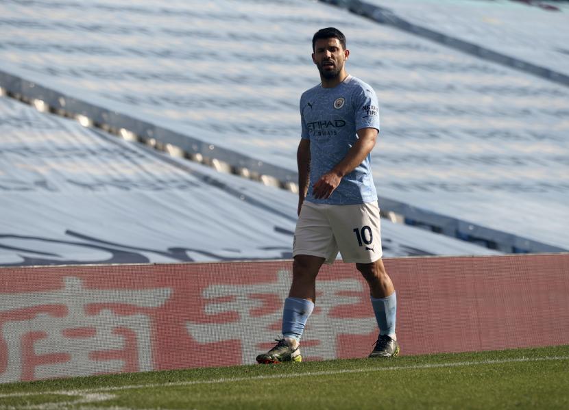 Penyerang Manchester City, Sergio Aguero.