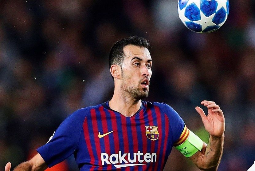 Bek timnas Spanyol dan Barcelona, Sergio Busquets.