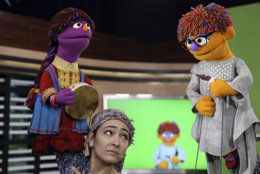 Sesame Street. Worlds of Puppetry Museum turut menampilkan karakter-karakter ikonik Sesame Street.