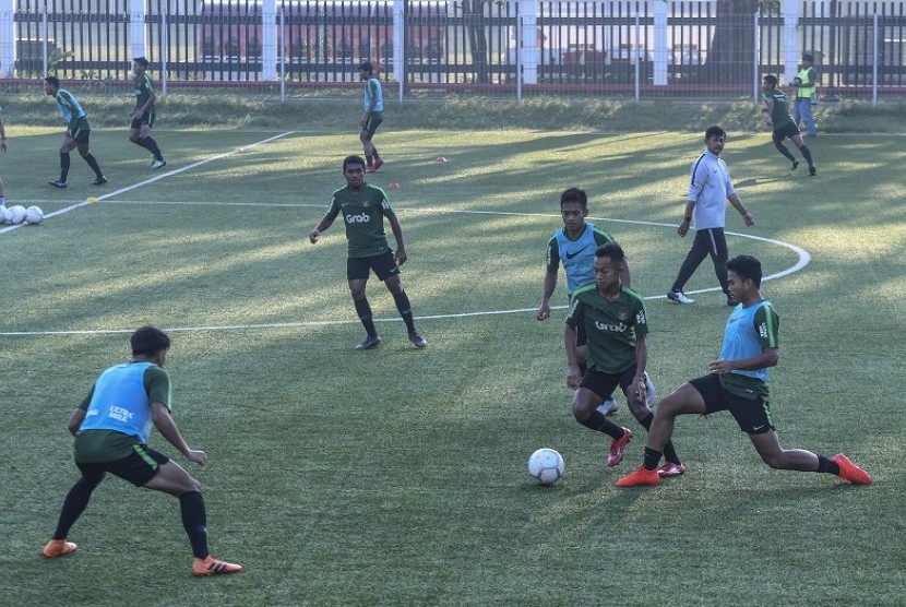 Sesi latihan timnas U-22.