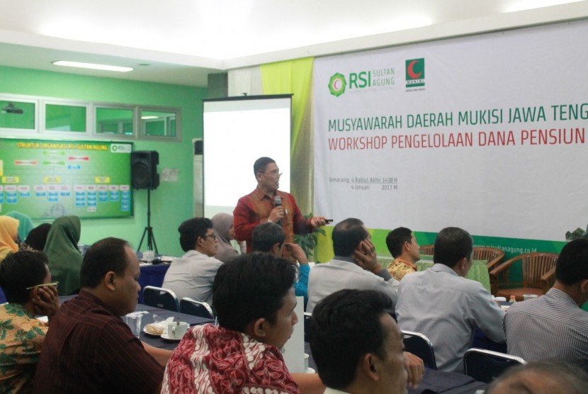 Sesi workshop 'Pengelolaan Dana Pensiun Syariah'.