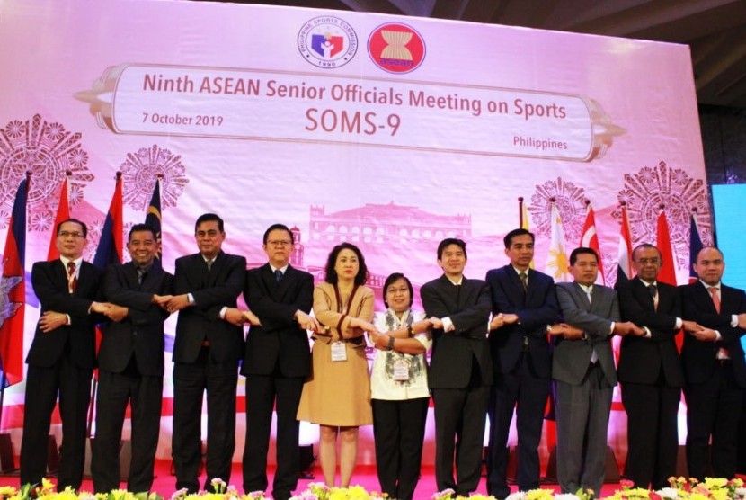 Sesmempora, Gatot S Dewabroto menghadiri the 9th ASEAN Senior Officials Meeting On Sports (SOMS-9) yang berlangsung di Manila, Senin (7/10).