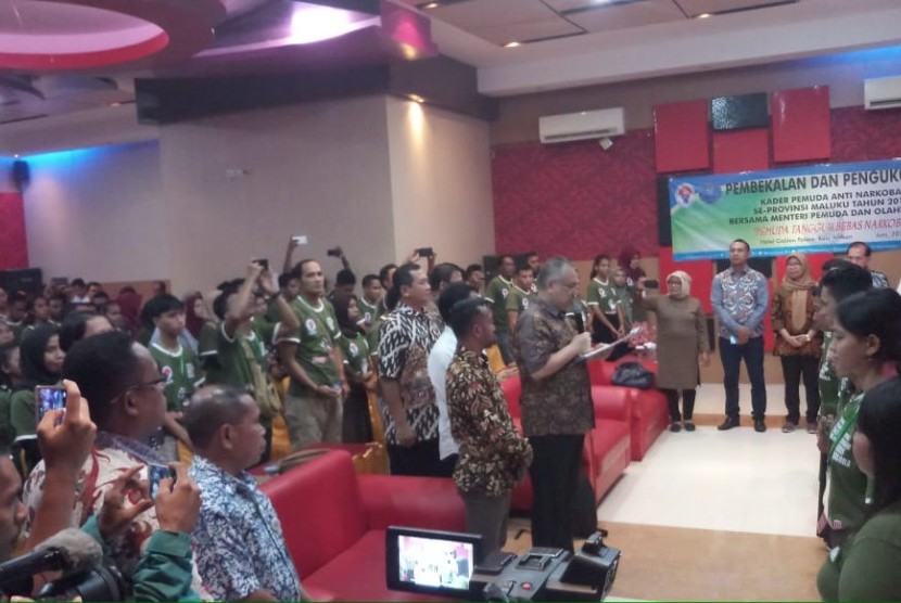 Setelah mengikuti pelatihan selama tiga hari, 200 Pemuda Maluku resmi dikukuhkan sebagai Kader Inti Pemuda Anti Narkoba (KIPAN).