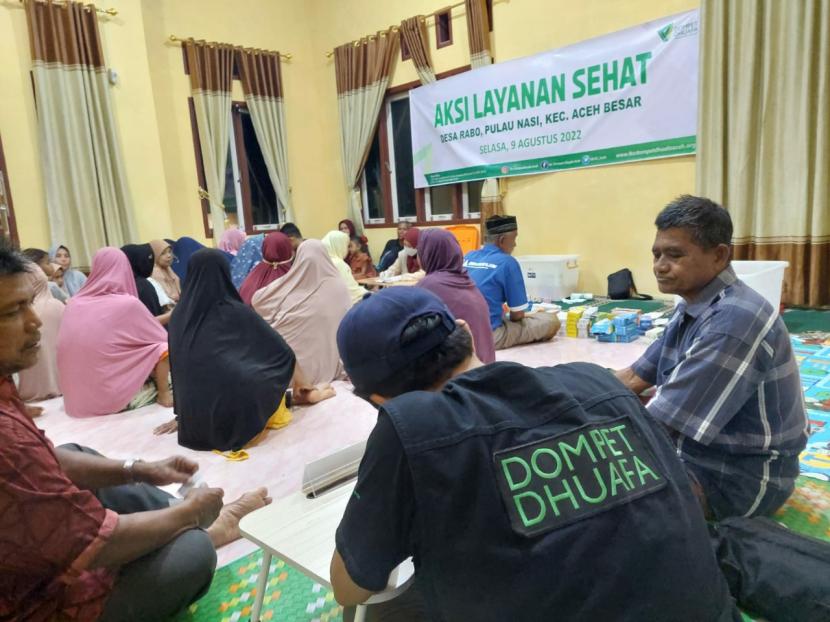 Setelah sebelumnya menggelar rangkaian acara dalam rangka menyambut Pekan ASI Se-Dunia 2022, kini tim Layanan Kesehatan Cuma-cuma Dompet Dhuafa (LKC DD) Aceh kembali mengadakan Aksi Layanan Sehat (ALS) di Desa Rabo, Kecamatan Pulo Aceh, Aceh Besar. Kegiatan ini dilaksanakan pada, Rabu (9/8/2022).