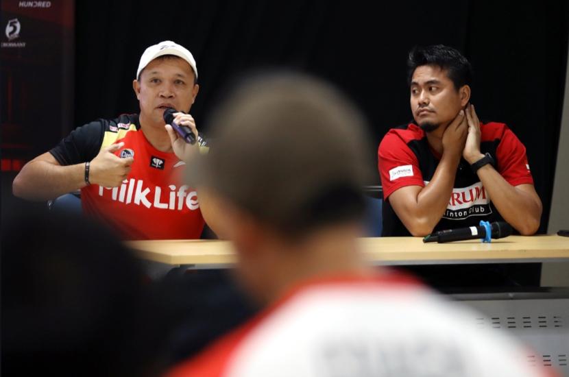 Sharing session bersama Pelatih Ganda Campuran Richard Mainaky dan Tontowi Ahmad yang membahas tentang pembinaan atlet-atlet muda kepada klub mitra di Kudus, Jawa Tengah. 