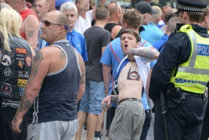 Shaun Reah ditangkap karena tato masjid dibom di tubuhnya dinilai sebagai tindakan rasial.