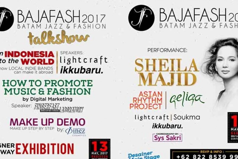 Sheila Majid Menjadi Salah Satu Pengisi Acara Batam Jazz and Fashion 2017