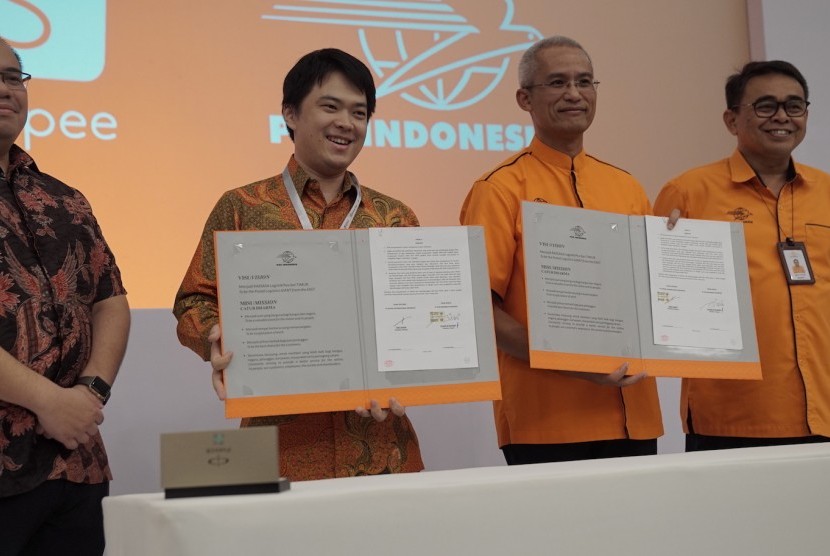 Shopee bekerjasama dengan PT Pos Indonesia 