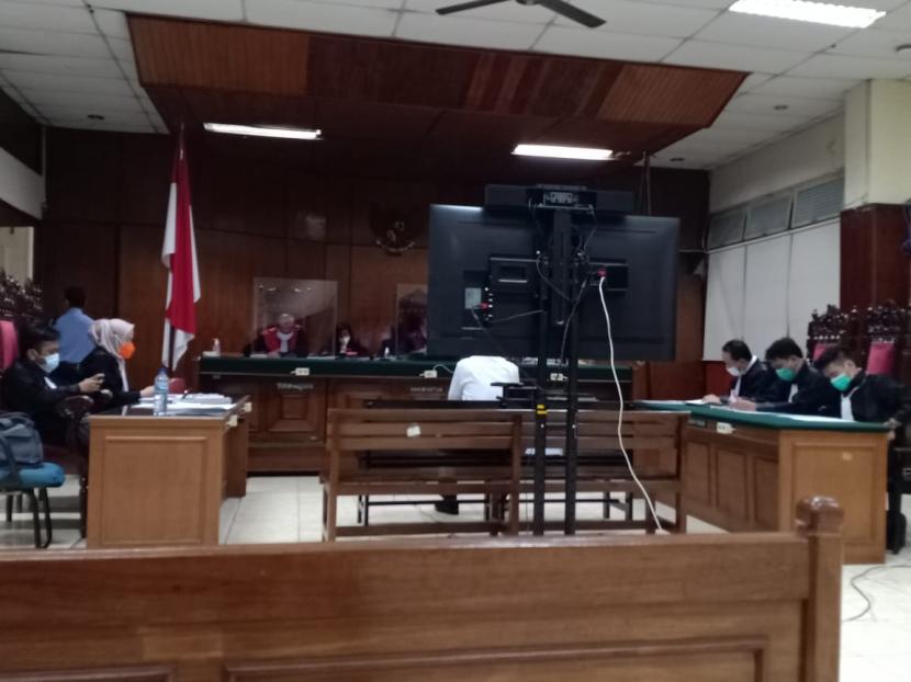 Sidang perkara penganiayaan dengan terdakwa Andy Cahyady berlangsung di Pengadilan Jakarta Utara, Senin (17/5). 