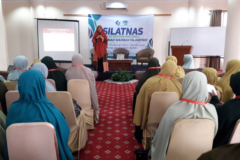 Silatnas  Muslimah Wahdah Islamiyah di Hotel Grand Menteng Jakarta, Jumat (16/8)