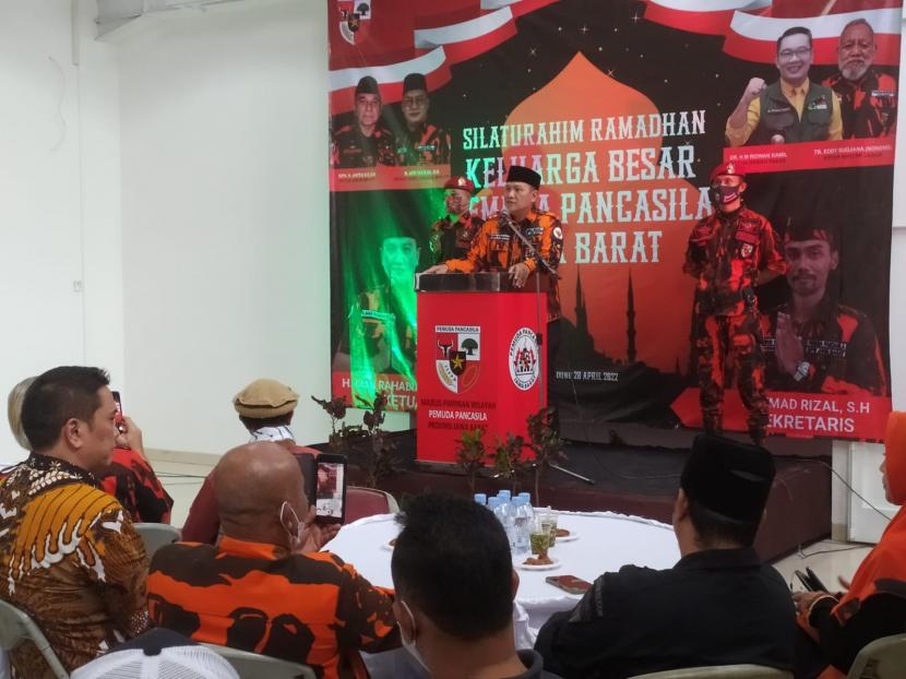 Silaturahim Pemuda Pancasila Jawa Barat, di Bandung, Kamis (28/4/2022). 