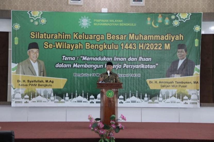 Silaturahmi Keluarga Besar Muhammadiyah se-Wilayah Bengkulu 1443 H/2022 M.