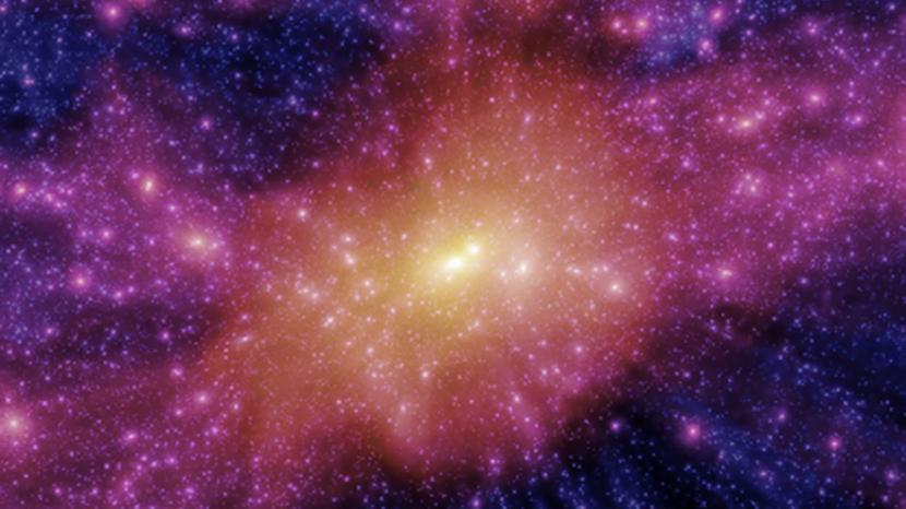 Simulasi klaster galaks Virgo.