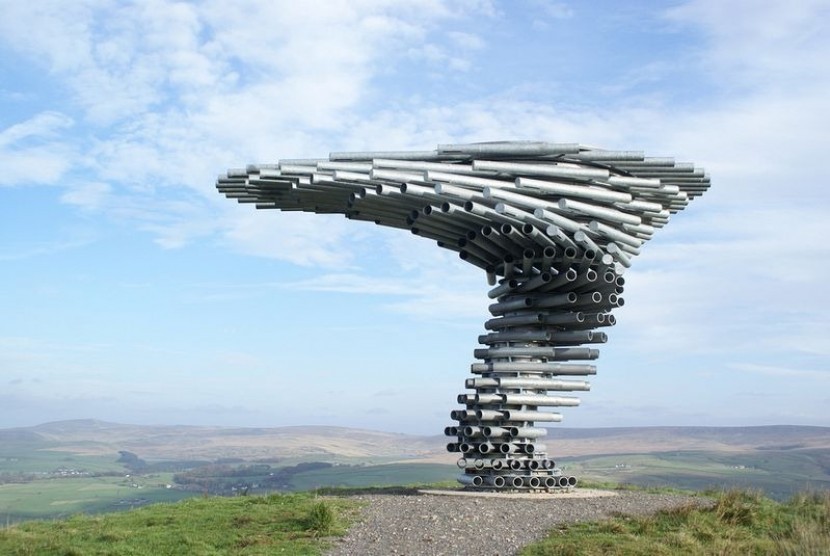 Singing Ringing Tree di Burnlley, Lancgashire, Inggris