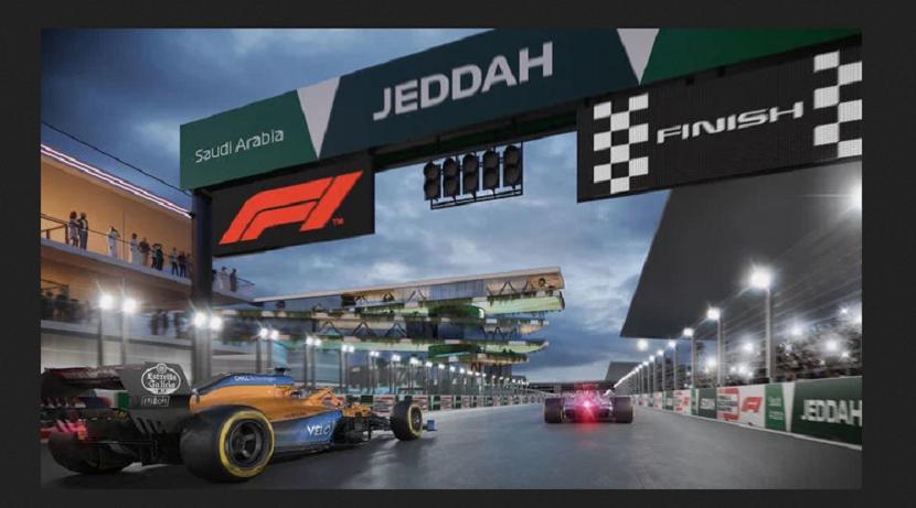 sirkuit Grand Prix Formula 1 Arab Saudi. 